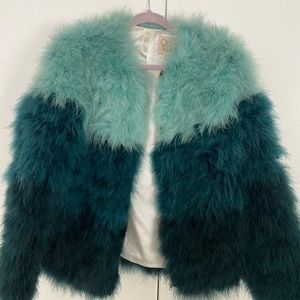 Chaser Blue Fur Coat
